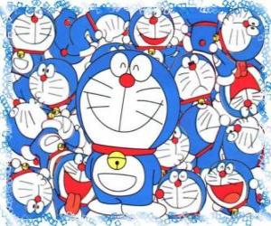 yapboz Doraemon gelecek gelen kozmik bir kedi